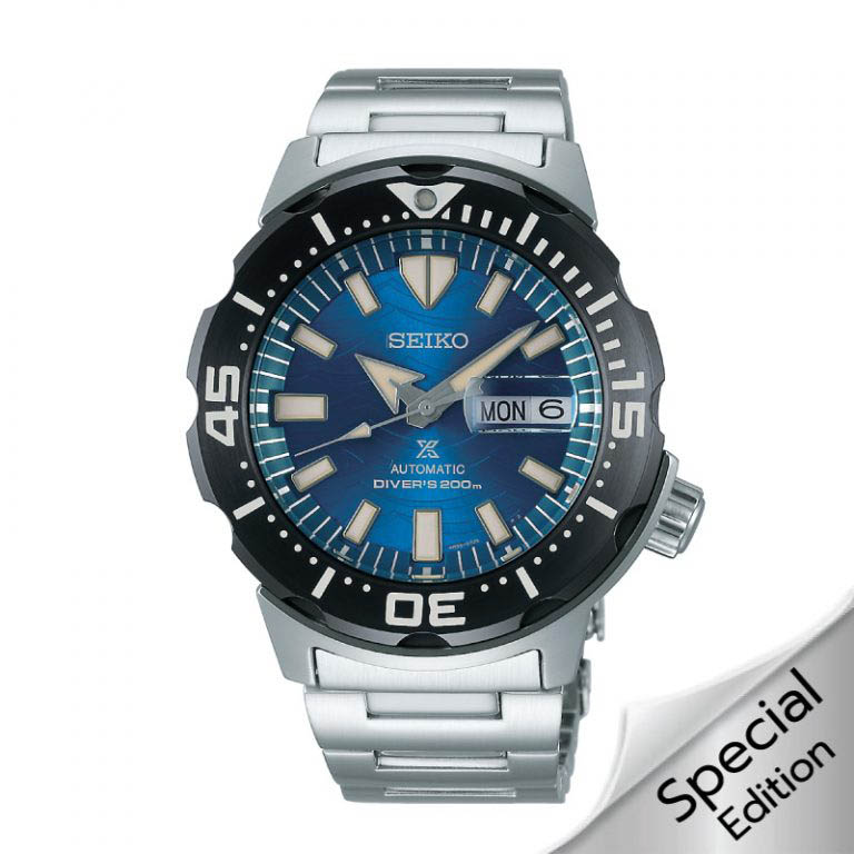 SEIKO PROSPEX “MONSTER” AUTOMATIC SAVE THE OCEAN SPECIAL EDITION MODEL: SRPE09K