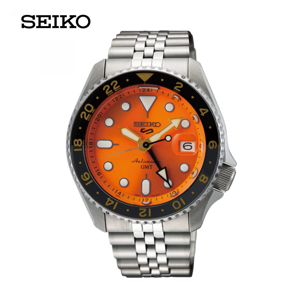 นาฬิกาข้อมือ NEW SEIKO 5 SPORTS AUTOMATIC G.M.T รุ่น SSK005K