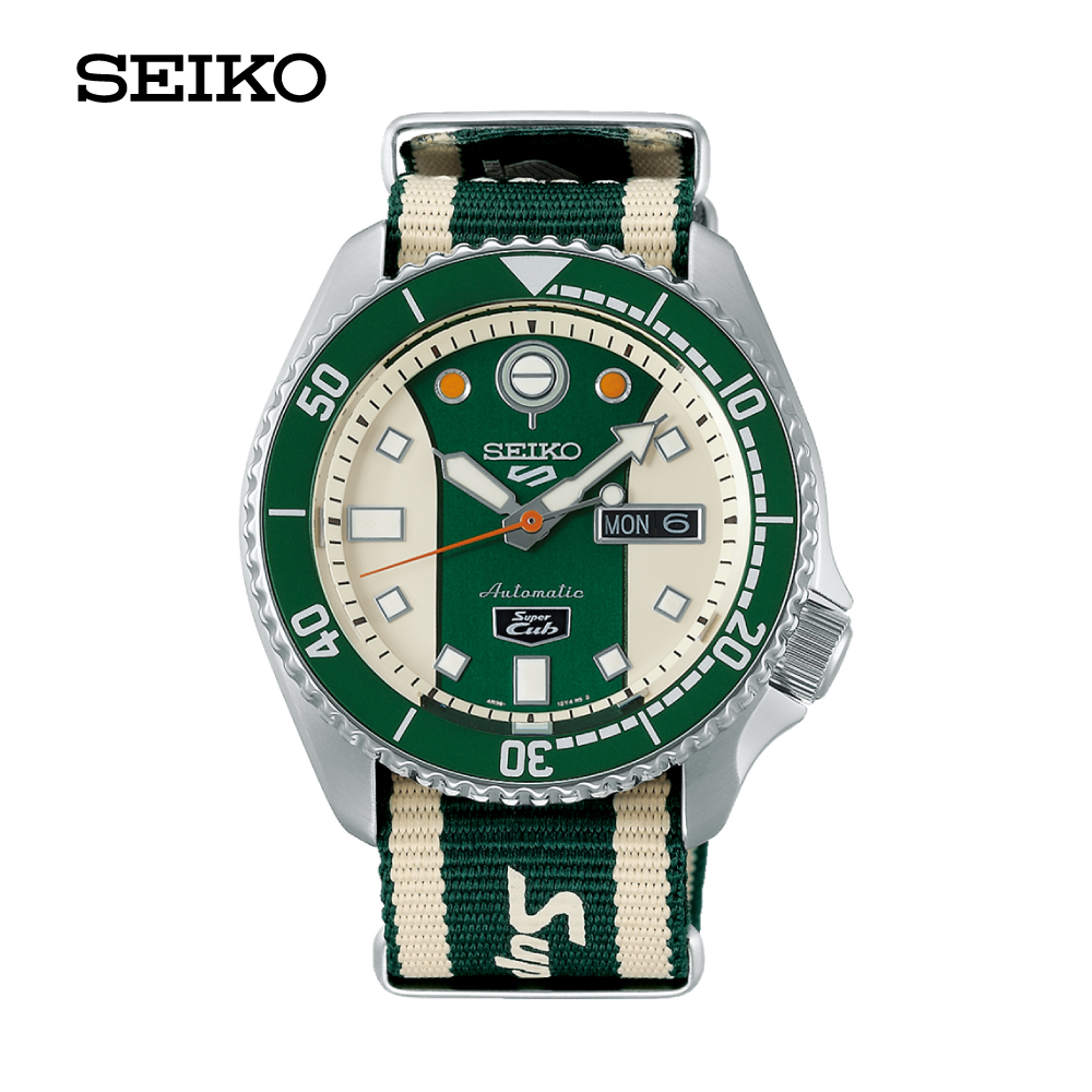 นาฬิกาข้อมือ NEW SEIKO 5 SPORTS HONDA SUPER CUB LIMITED EDITION 6,000 PCS. รุ่น SRPJ49K