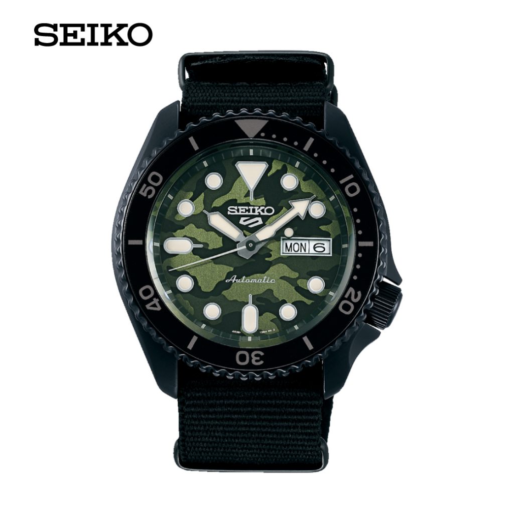 นาฬิกาข้อมือ NEW SEIKO 5 SPORTS Camouflage Street Style รุ่น SRPJ37K