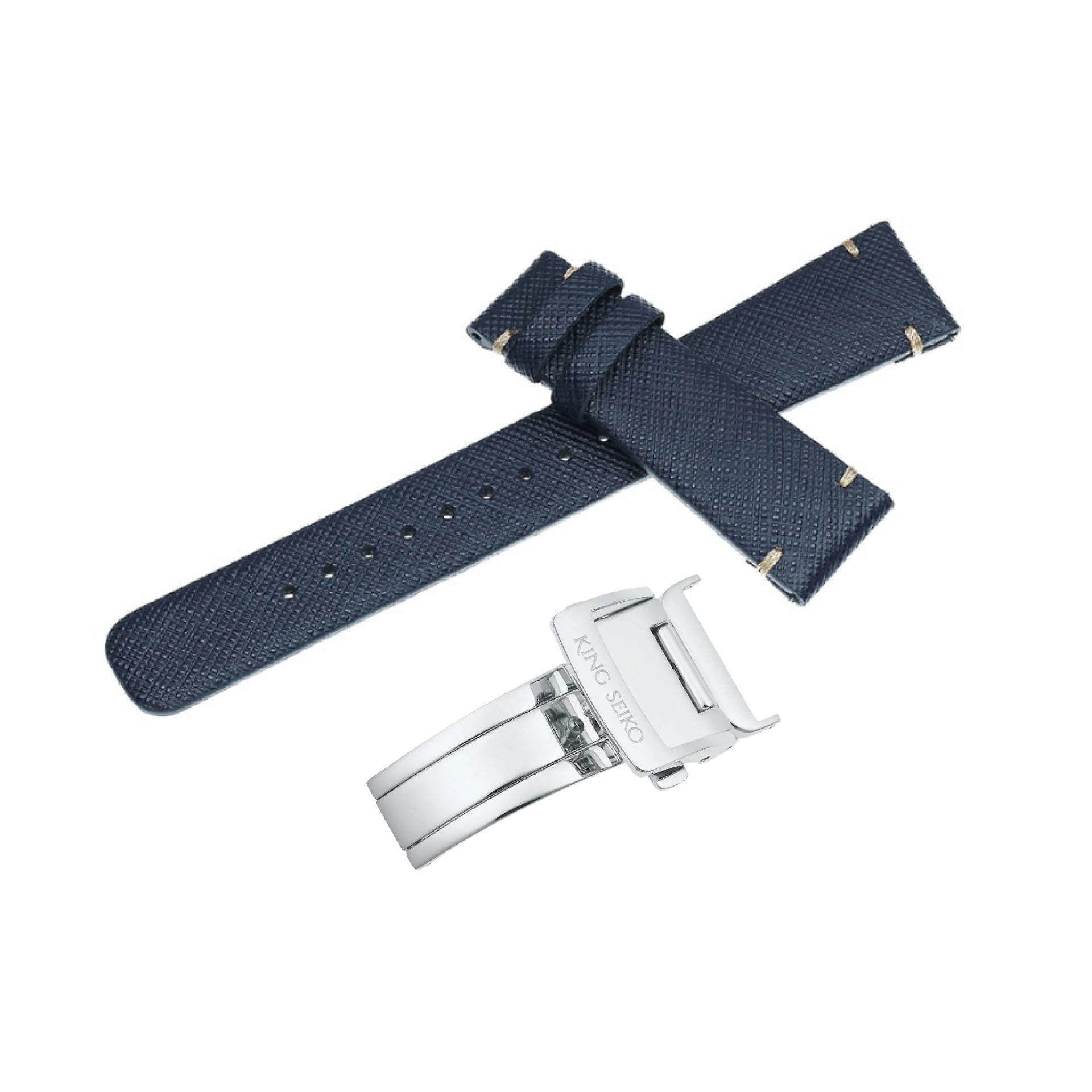 King Seiko Exclusive Strap Navy and Buckle
